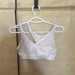 Alo yoga white cut out sports bra, size s, very good condition